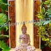 Big Slate Buddha LED Floor Water Fountain