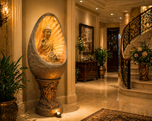 18. OVAL BUDDHA FOUNTAIN