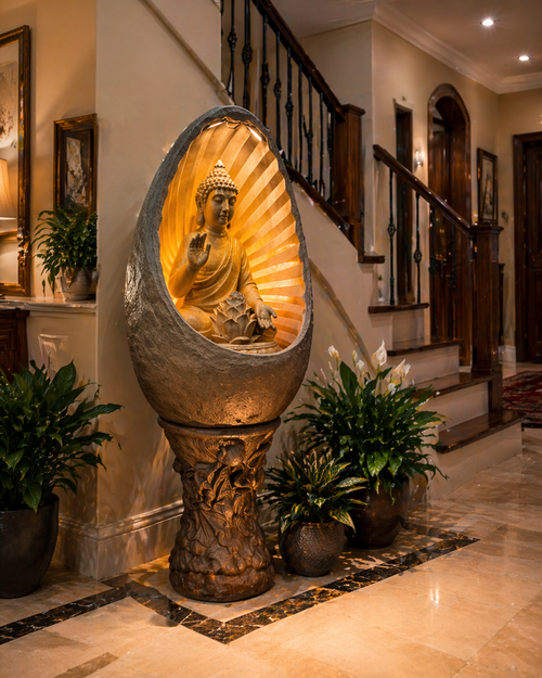 18. OVAL BUDDHA FOUNTAIN