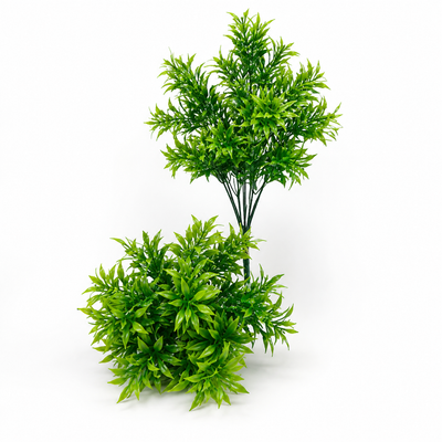 Artificial Green Two Tier Foliage Plant