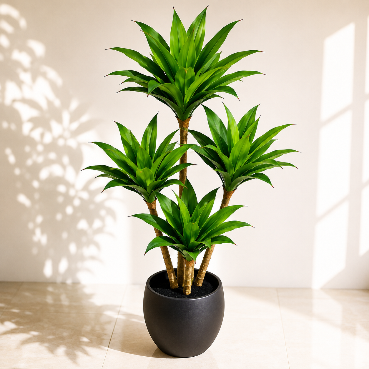 Artificial Dracaena Plant With Lush Green Leaves