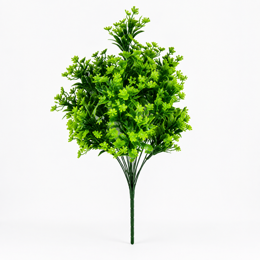 Artificial Green Layered Floral Bush