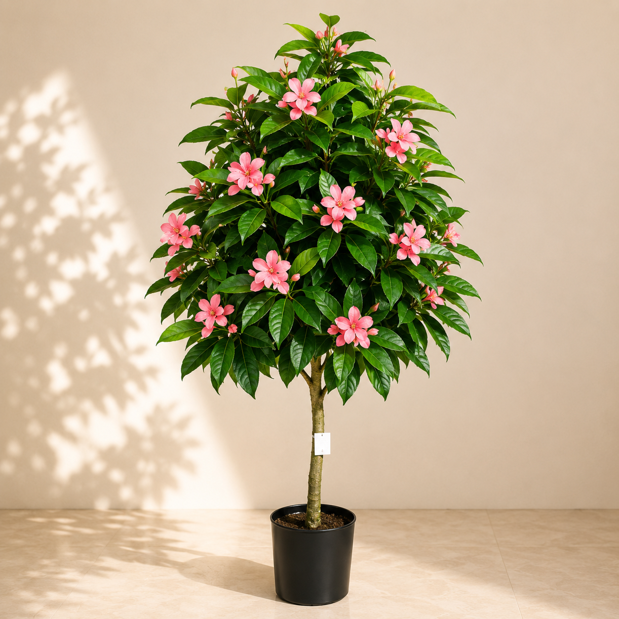 Artificial Pink Flower Topiary Tree