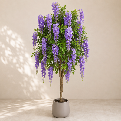 Artificial Purple Wisteria Flower Tree