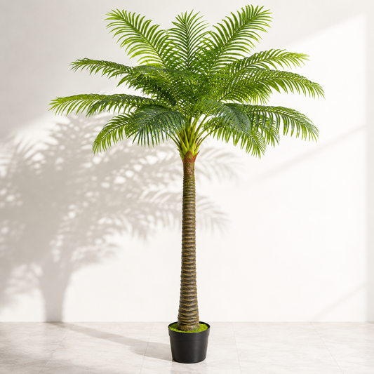 Artificial Tropical Palm Tree With Lush Crown