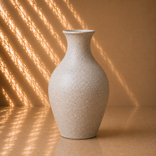 Speckled White Tall Bulb Planter Pot