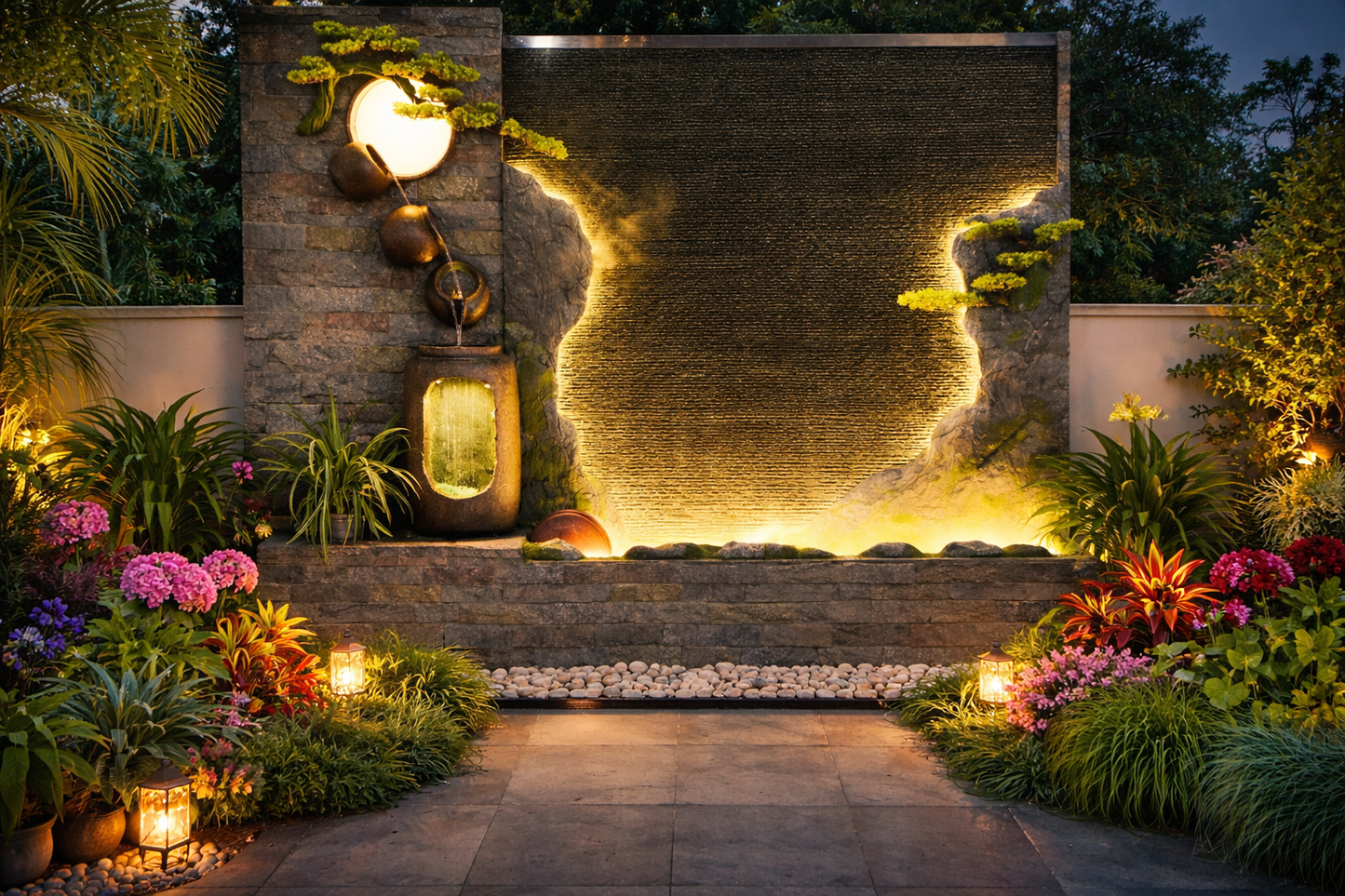 WF24 BY202+216  Wall water Fountain