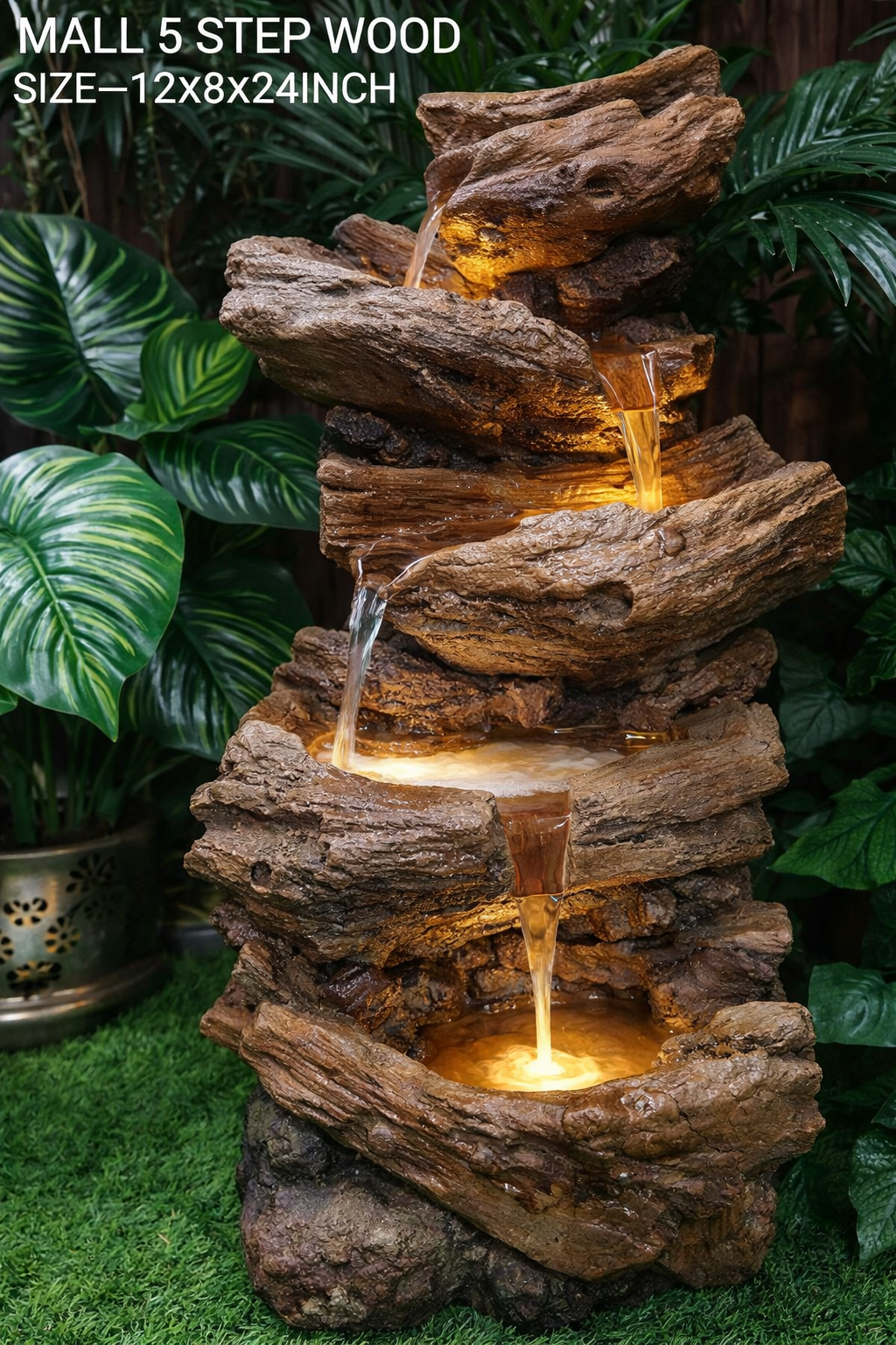 38. WOOD LOOK FOUNTAIN (SMALL) 2 FT