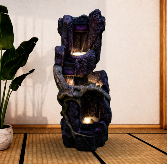 Jadd Pahad Root Cascade LED Floor Water Fountain