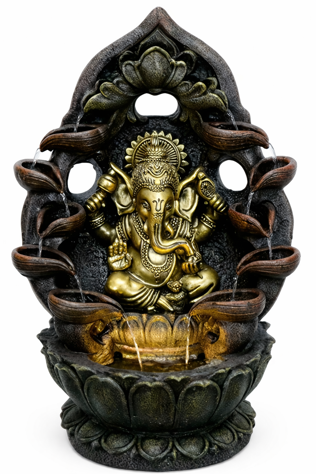 Diya Ganesh Water Fountain With LED