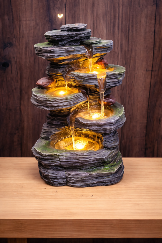 62. 4 STEP NEW STONE FOUNTAIN