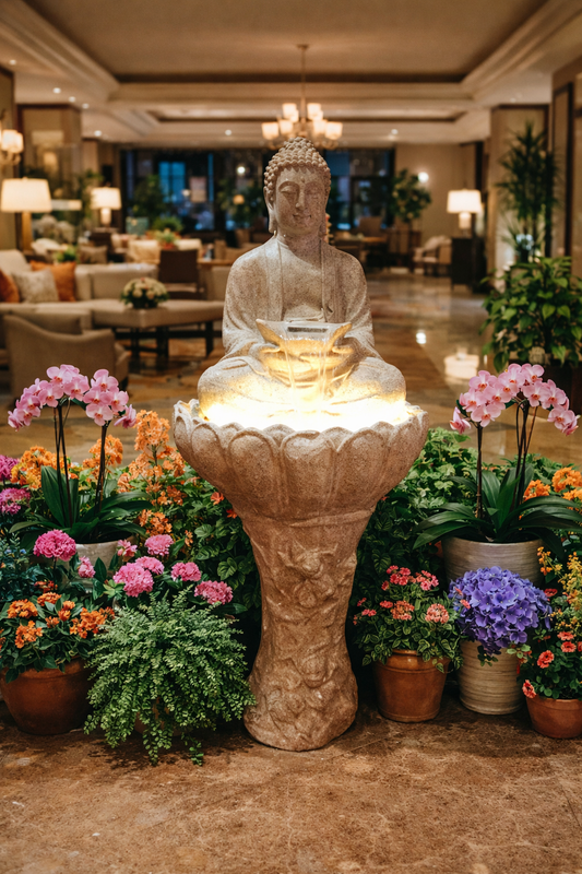 1. KAMAL (LOTUS) BUDDHA FOUNTAIN (4.5 FT) (AVAILABLE WITH AND WITHOUT PILLAR p