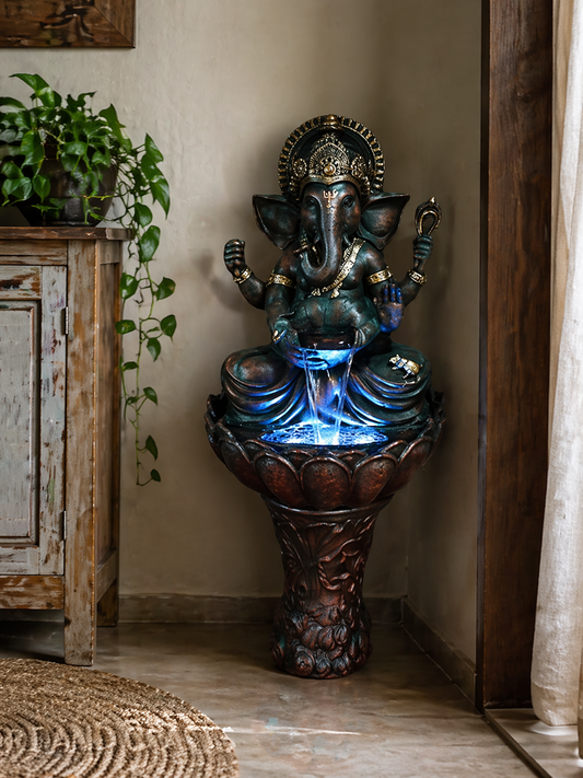 29 BIG KAMAL(LOTUS) GANESH FOUNTAIN (4.5 FT)