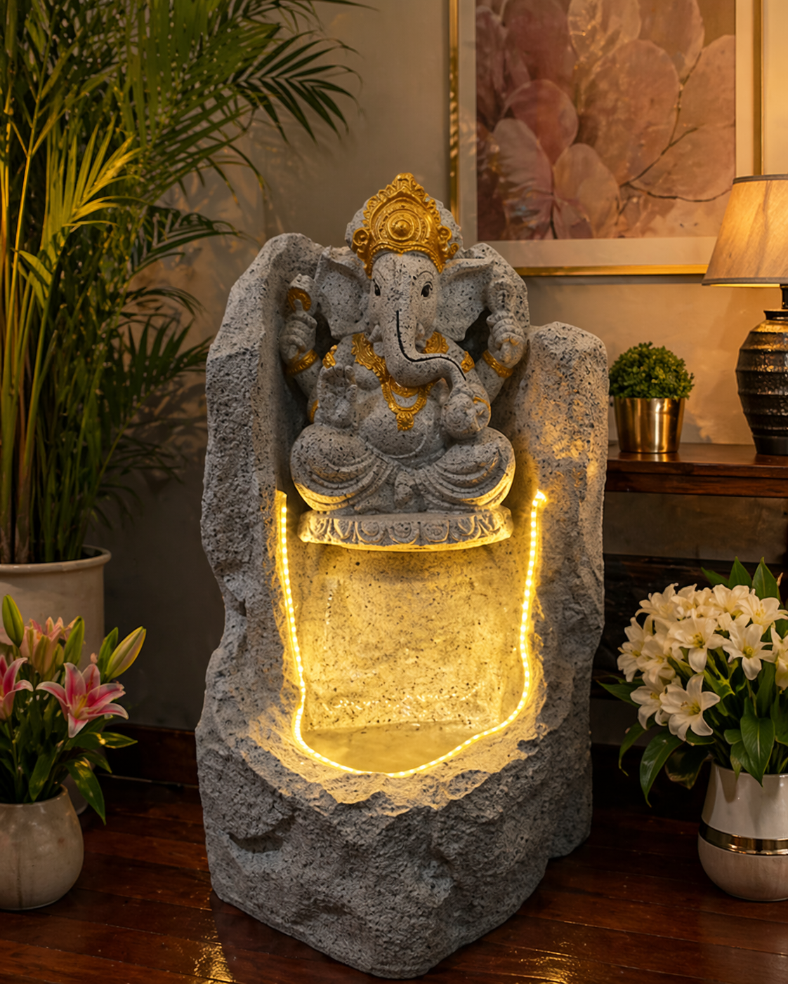 34. PAHAD GANESH FOUNTAIN (SMALL)