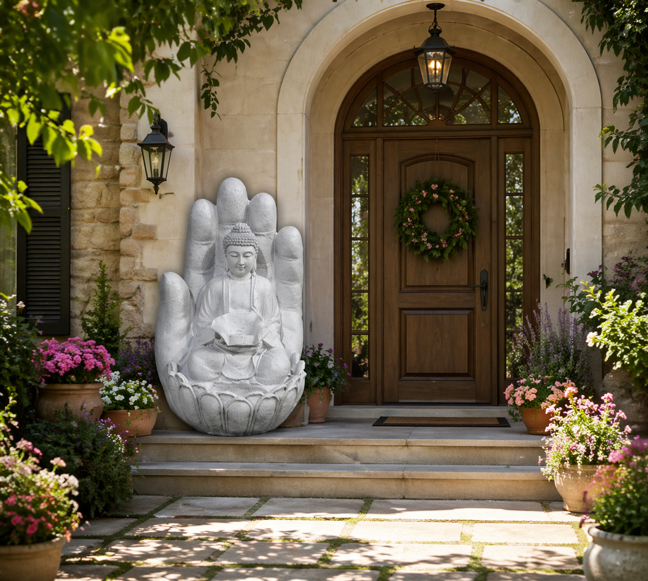 16. HAND (PALM) BUDDHA FOUNTAIN