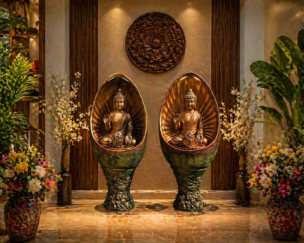 18. OVAL BUDDHA FOUNTAIN