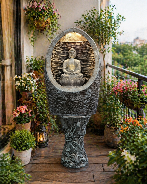 19. PAN (LEAF) BUDDHA FOUNTAIN