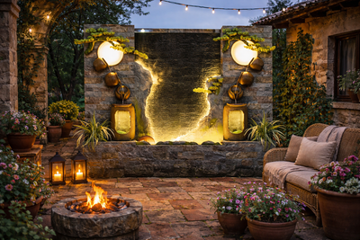 wall fountain 202+205+202
