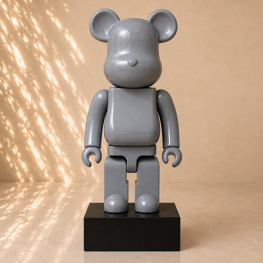 Grey Bear Decorative Sculpture Statue