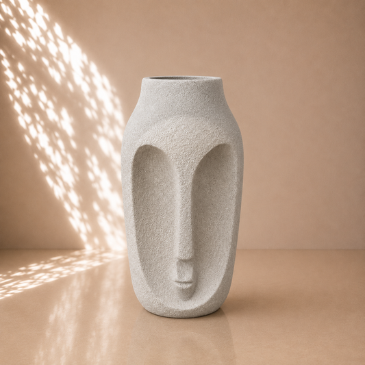 Large Face Sculptural Planter Pot