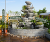 garden water fountain, home decor, fiber founatain 