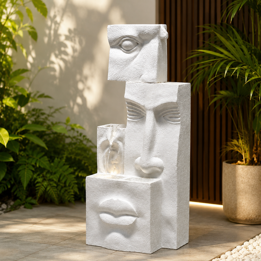 Modern 3 Face Artistic Water Fountain