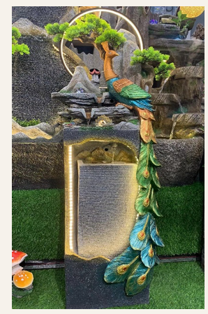 44. DOUBLE SLATE PEACOCK BIG