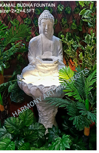 1. KAMAL (LOTUS) BUDDHA FOUNTAIN (4.5 FT) (AVAILABLE WITH AND WITHOUT PILLAR p
