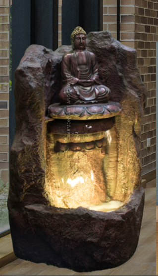 Pahad Buddha Rock Floor Water Fountain