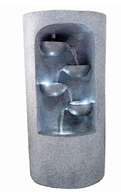 Modern Cascade Bowl LED Water Fountain