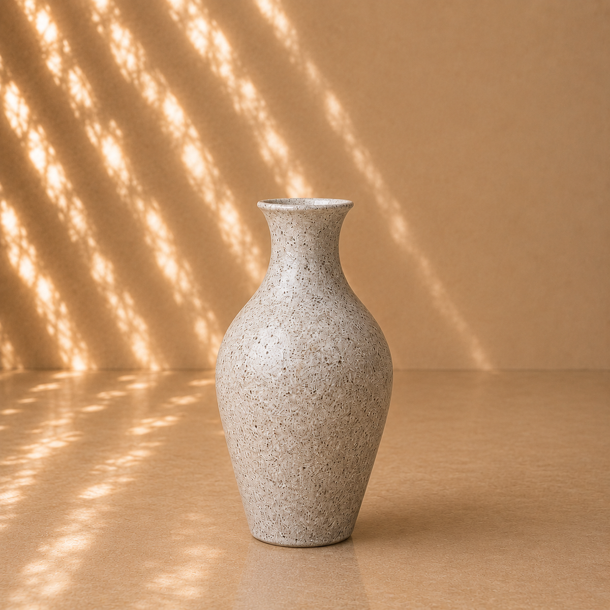 Speckled White Tall Bulb Planter Pot