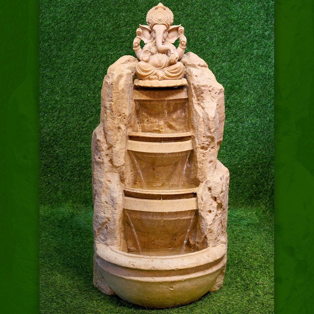 3 Step Ganesh Cascade Floor Water Fountain