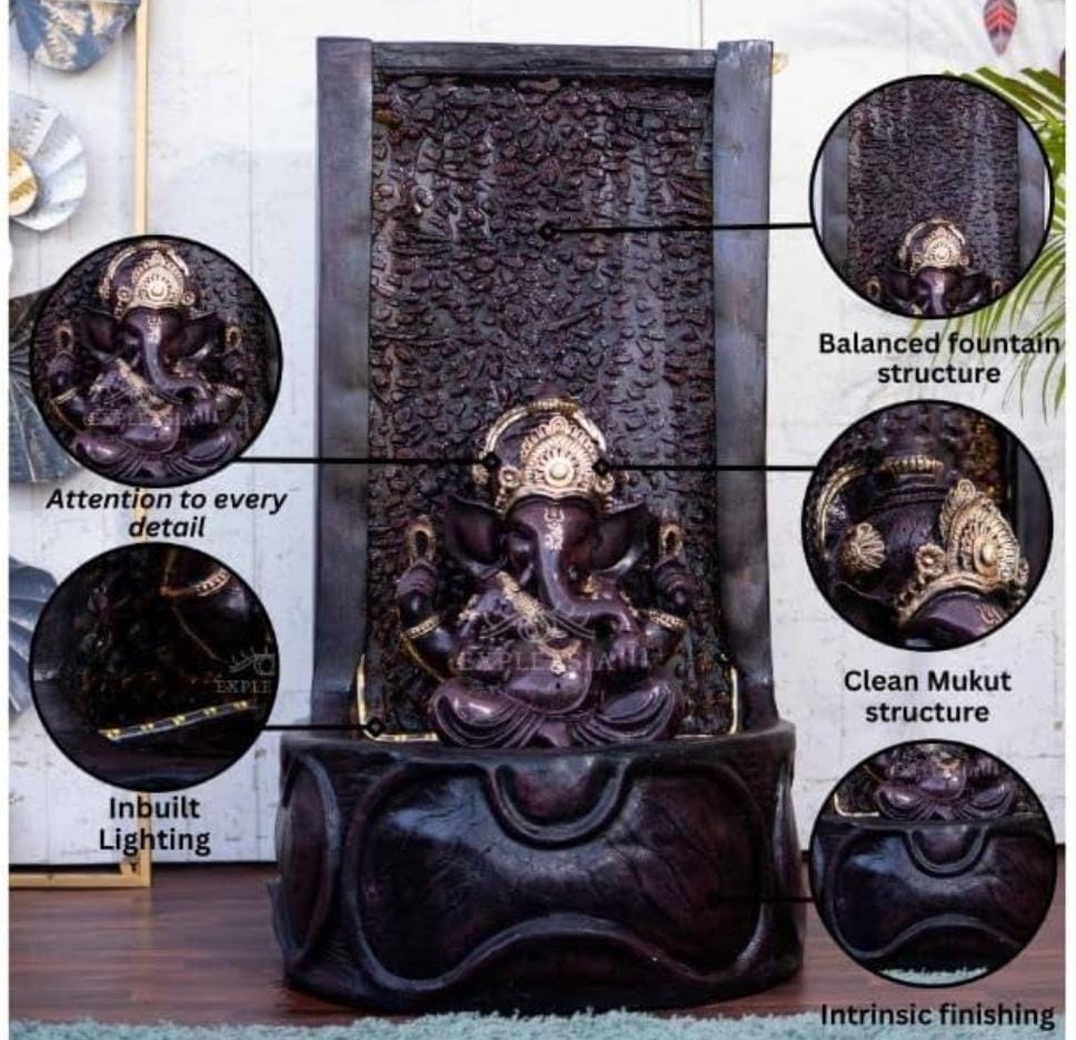 Diwaar Ganesh LED Floor Water Fountain