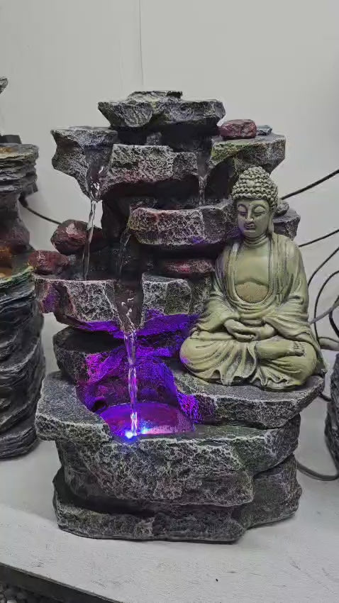 60.MEDITATION  BUDHA SMALL FOUNTAIN